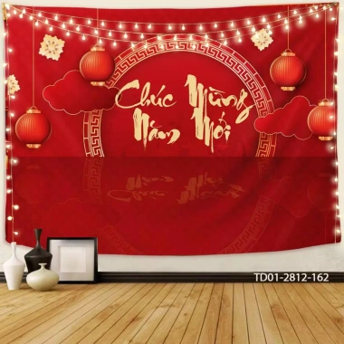 Tranh vải treo tường backdrop sự kiện Chúc Mừng Năm Mới 2.025 - Giá chỉ 85.000₫ 3