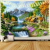 Tranh vải treo tường decor phòng khách, ngủ, backdrop live stream - chỉ 85.000₫ 2