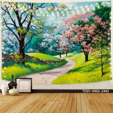 Tranh vải treo tường decor phòng khách, ngủ, backdrop live stream - chỉ 85.000₫