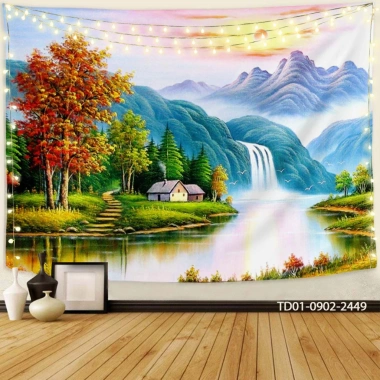 Tranh vải treo tường decor phòng khách, ngủ, backdrop live stream - chỉ 85.000₫
