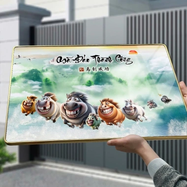 Tranh vô tri MÃ ĐÁO THÀNH CÔNG - MÃI DÉLL THÀNH CÔNG ngựa hài hước, gương bo viền, giá ưu đãi 155.000₫ 3