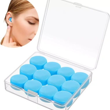 TrelaCo Nút Bịt Tai Silicon 12 Cái - Mềm, Tái Sử Dụng, Chống Ồn Ngủ, Hòa Nhạc, Bơi Lội - Giá Ưu Đãi 58.300₫