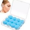 TrelaCo Nút Bịt Tai Silicon Mềm 12 Cái - Giảm Tiếng Ồn Ngủ, Bơi, Tái Sử Dụng