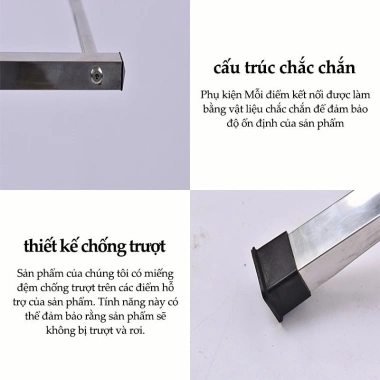 Treo Khăn Inox Đa Năng Chắc Chắn, Bền Đẹp - Giá Rẻ 155.000 VND, Khuyến Mãi 8