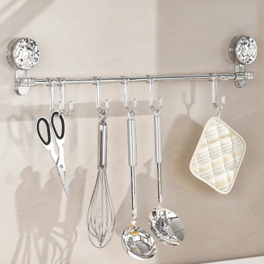 Treo Khăn Mặt Cốc Hút Chân Không Điều Chỉnh, Thu Gọn Ngắn Dài - Kệ Đựng Đồ Nhà Bếp và Đép Nhà Tắm 82.999 VND 8