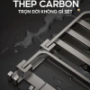 Treo khăn phòng tắm DANLE kèm thanh treo quần áo, thép carbon cao cấp, bảo hành 10 năm 5
