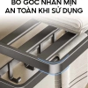 Treo khăn phòng tắm DANLE kèm thanh treo quần áo, thép carbon cao cấp, bảo hành 10 năm 6