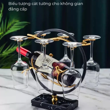 Treo ly rượu vang Pehouse V43 mạ vàng - Kệ hiện đại sang trọng, giảm giá 569.000đ
