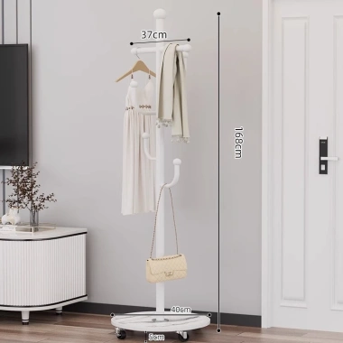 Treo Quần Áo Inox Cao Cấp Bánh Xe Di Chuyển - Cây Treo Đồ Đen Trắng Vàng Giá 295.000 VND