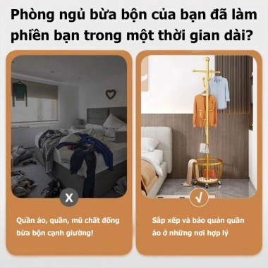 Treo Quần Áo Inox Nhỏ Gọn Thanh Lịch, Hình Xương Rồng Tròn, Bánh Xe Di Chuyển - Chắc Chắn 185k
