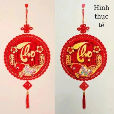 Treo Tết 2.026 Phúc Lộc Thọ - Trang Trí Tết Hình Cá Chép Combo 4 Chữ 49k 2
