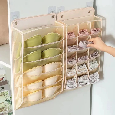 Treo Tường Gấp Quần Lót, Tất Hộp Bảo Quản Đồ Lặt Vặt Tiết Kiệm Không Gian 3 Treo Tường Gấp Quần Lót, Tất Hộp Bảo Quản Đồ Lặt Vặt Tiết Kiệm Không Gian 3