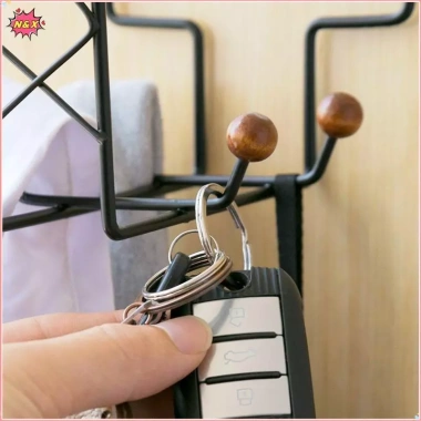 Treo Tường N & X - Giá Đỡ Mũ Bảo Hiểm Xe Máy, 4 Móc Đa Năng, Miễn Phí, Chỉ 111.870₫