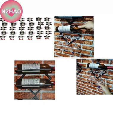 Treo tường N2HAO 1PC lên xuống rượu, chai cốc sắp xếp lưu trữ - 169.950 VND 8 Treo tường N2HAO 1PC lên xuống rượu, chai cốc sắp xếp lưu trữ - 169.950 VND 8