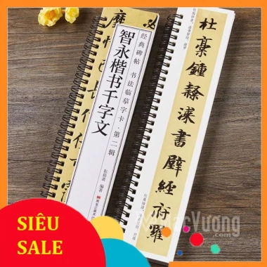 Trí Vĩnh Thiên Tự Văn - Thiếp Thư Pháp Khải Thư Giá ưu đãi 90k, Đọc rõ nét, Bảo vệ mắt