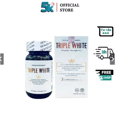 Triple White Viên uống trắng da chống nắng giảm thâm nám giá chỉ 420.000đ