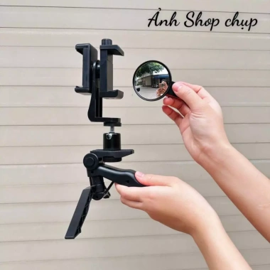 Tripod 2 điện thoại quay video phát sóng trực tiếp - Giá 3 chân để bàn & cầm tay, chỉ 86.000₫ 9