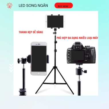 Tripod 3 chân hợp kim xoay 360 - Giá đỡ điện thoại, gậy chụp ảnh Livestream 90k 9
