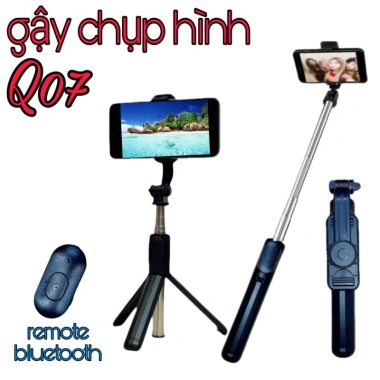 Tripod 3 chân Q07 gậy chụp hình kèm remote Bluetooth - Giá chỉ 50.000 VND Tripod 3 chân Q07 gậy chụp hình kèm remote Bluetooth - Giá chỉ 50.000 VND