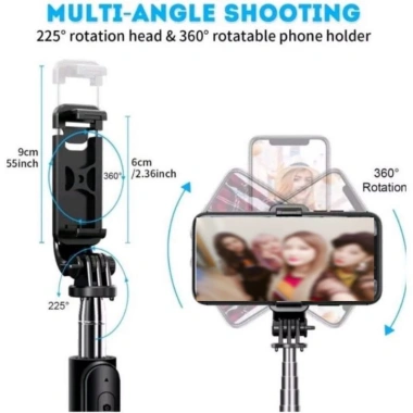 Tripod 3 chân Q07 gậy chụp hình kèm remote Bluetooth - Giá chỉ 50.000 VND