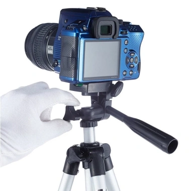 Tripod 3 chân TF-3.110 Mariocase - Chân máy ảnh & điện thoại, điều chỉnh cao, xoay 360, giá 200.000₫