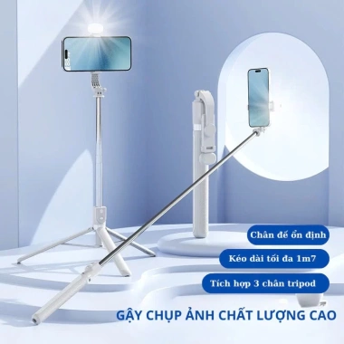 Tripod 3 Chân Z165S - Đèn LED, điều khiển từ xa, cao 1m7, 155.000₫ - XS Store 2