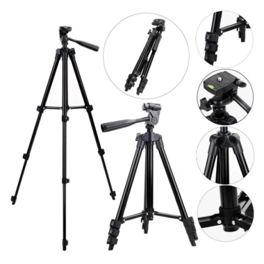 Tripod 3.120A Chân Đế Chụp Ảnh, Quay Video, Livestream, Kèm Đầu Kẹp Điện Thoại, Giá 110.300 VND