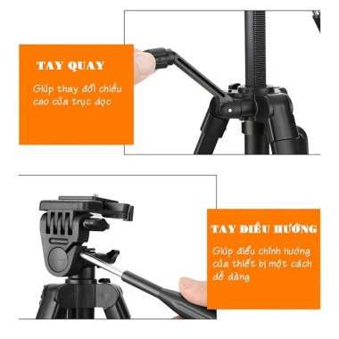 Tripod 3.388/3.366 Remote Bluetooth - Giá đỡ điện thoại, máy ảnh, 3 chân 1.5m, 185k 6