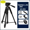 Tripod 360 Cao 1.8m/1.7m/1.4m Đa Năng - Đặt Điện Thoại & Máy Ảnh, Điều Chỉnh Cao Thấp, Thiết Kế Bền Vững