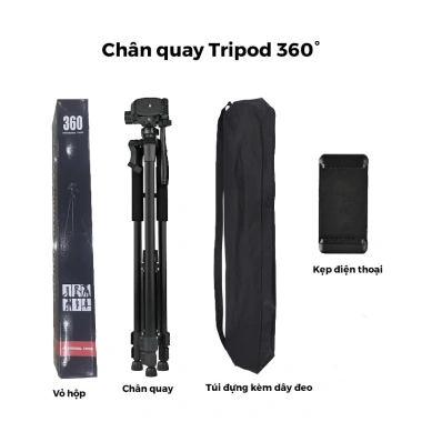 Tripod 360 Cao 1.8m/1.7m/1.4m Đa Năng - Đặt Điện Thoại & Máy Ảnh, Điều Chỉnh Cao Thấp, Thiết Kế Bền Vững 7