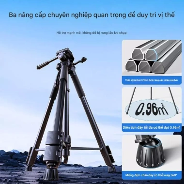 Tripod 360 độ đỡ điện thoại, máy ảnh 3 chân Chụp ảnh quay video chuyên nghiệp 199k