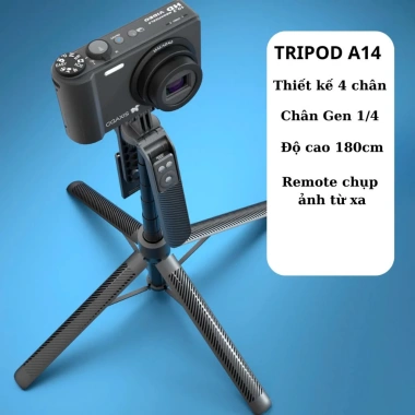 Tripod 4 Chân Cao Cấp A14 1m8, Kèm Cầm Phụ và Remote - Giá Ưu Đãi 289.000₫ 7