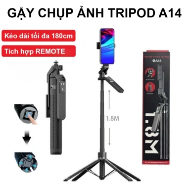 Tripod 4 Chân Cao Cấp A14 1m8, Kèm Cầm Phụ và Remote - Giá Ưu Đãi 289.000₫ 10