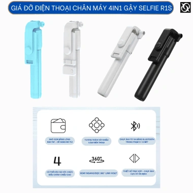 Tripod 4in1 R1S Chân Máy Gậy Selfie Siêu Dài Xoay 360 Bluetooth Từ Xa Đèn Livestream Giá 29.000₫ 5