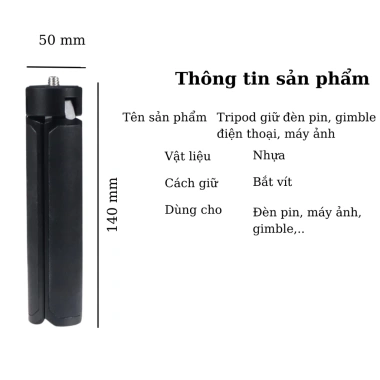 Tripod cầm tay gắn gimble, điện thoại, máy ảnh, vít định 35.000 đồng dã ngoại