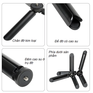 Tripod chân đỡ điện thoại Gimbal chống rung kim loại 3 chân giá 165.000 3