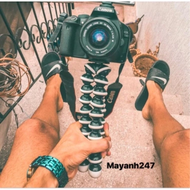 Tripod chân nhẹn 25cm đa năng cho điện thoại & máy ảnh - Tặng kèm điện thoại, giảm giá chỉ 88.000đ