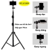 Tripod chụp hình 360 cao 2m1, kẹp điện thoại, điều khiển Bluetooth, xoay ngang dọc - Selfie phụ kiện đa năng 3