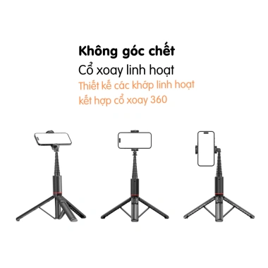 Tripod CYKE C21 Gậy Chụp Ảnh Tự Sướng Cao 1m3 - Gọn Nhẹ, Lịch Lịch, Chắc Chắn 279k 5 Tripod CYKE C21 Gậy Chụp Ảnh Tự Sướng Cao 1m3 - Gọn Nhẹ, Lịch Lịch, Chắc Chắn 279k 5