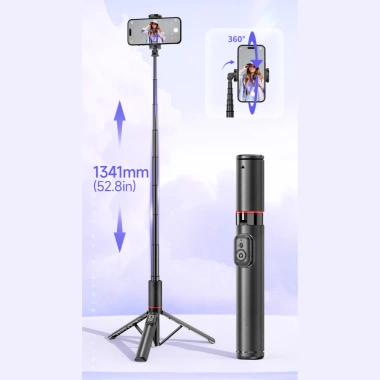Tripod CYKE C21 Gậy Chụp Ảnh Tự Sướng Cao 1m3 - Gọn Nhẹ, Lịch Lịch, Chắc Chắn 279k