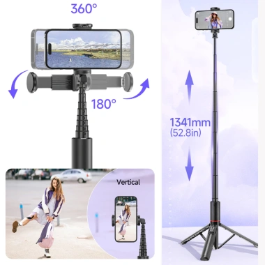 Tripod CYKE C21 Gậy Chụp Ảnh Tự Sướng Cao 1m3 - Gọn Nhẹ, Lịch Lịch, Chắc Chắn 279k