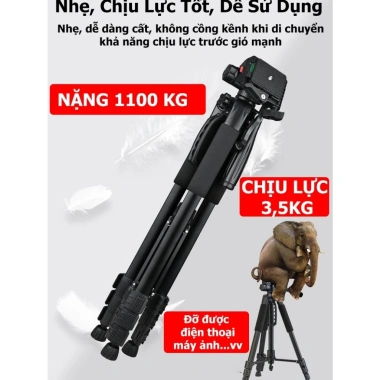 Tripod Đa Năng 1.8m/1.7m/1.5m cho Điện Thoại và Máy Ảnh 360° Chắc Chắn, Phù Hợp Chụp Ảnh Quay Phim - Giá 233k