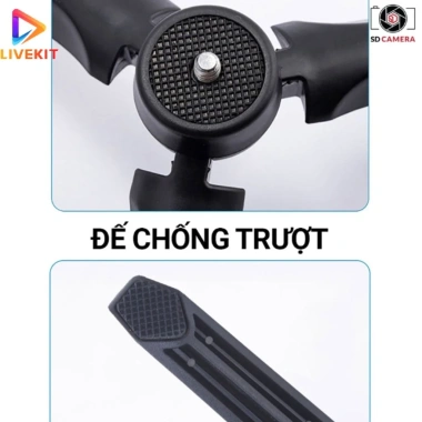 Tripod Để Bàn 3 Chân – Giá Đỡ Điện Thoại, Máy Ảnh, Quay Video, Giá chỉ 20.000đ