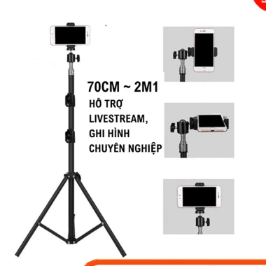 Tripod điện thoại 3 chân Xả kho + Kẹp 2.1, remote livestream, giá chỉ 31.500₫ 8 Tripod điện thoại 3 chân Xả kho + Kẹp 2.1, remote livestream, giá chỉ 31.500₫ 8