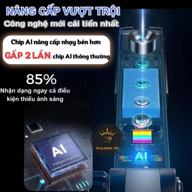 Tripod điện thoại 4 chân xoay 360 độ tự động Q565 Gậy AI theo vật thể 185cm 125.000₫