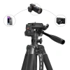 Tripod điện thoại F-180ST 55‑182cm xoay 360°, hợp kim nhôm, tải 3‑4kg, giá 350.000₫ 2