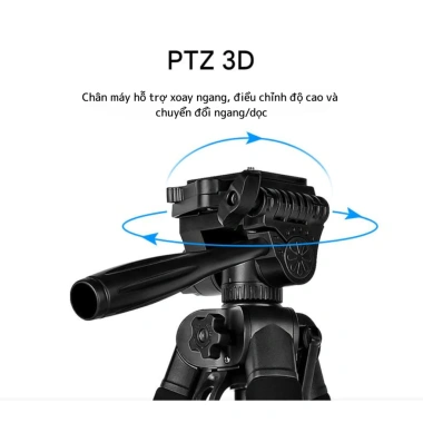 Tripod điện thoại F-180ST 55‑182cm xoay 360°, hợp kim nhôm, tải 3‑4kg, giá 350.000₫ 7