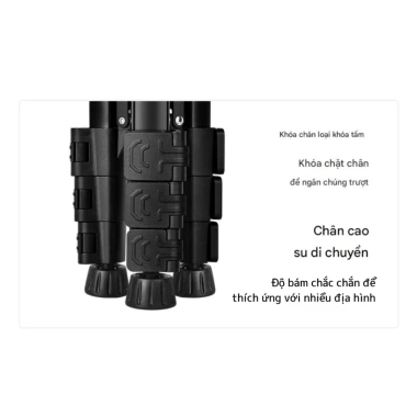Tripod điện thoại F-180ST 55‑182cm xoay 360°, hợp kim nhôm, tải 3‑4kg, giá 350.000₫ 8