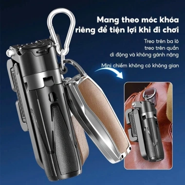 Tripod điện thoại P15Mini 4 chân cao cấp, xoay 360, điều khiển từ xa, đèn trợ sáng - giảm giá 179.000₫