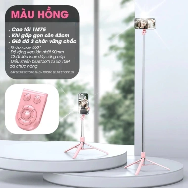 Tripod điện thoại TSS PLUS 1.75m 3 chân - Gậy selfie, quay video, giảm giá - 129k 10 Tripod điện thoại TSS PLUS 1.75m 3 chân - Gậy selfie, quay video, giảm giá - 129k 10